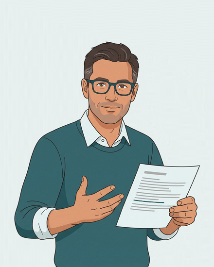Reed, PM Career Desk's AI career analyst (illustration)